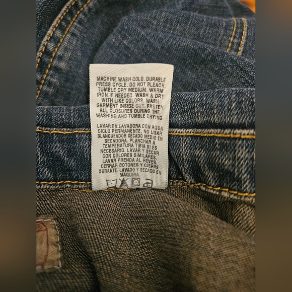 Levi Strauss Signature Denim Blazer Jacket Women’s Large Stretch Jean Jacket - Picture 7 of 10